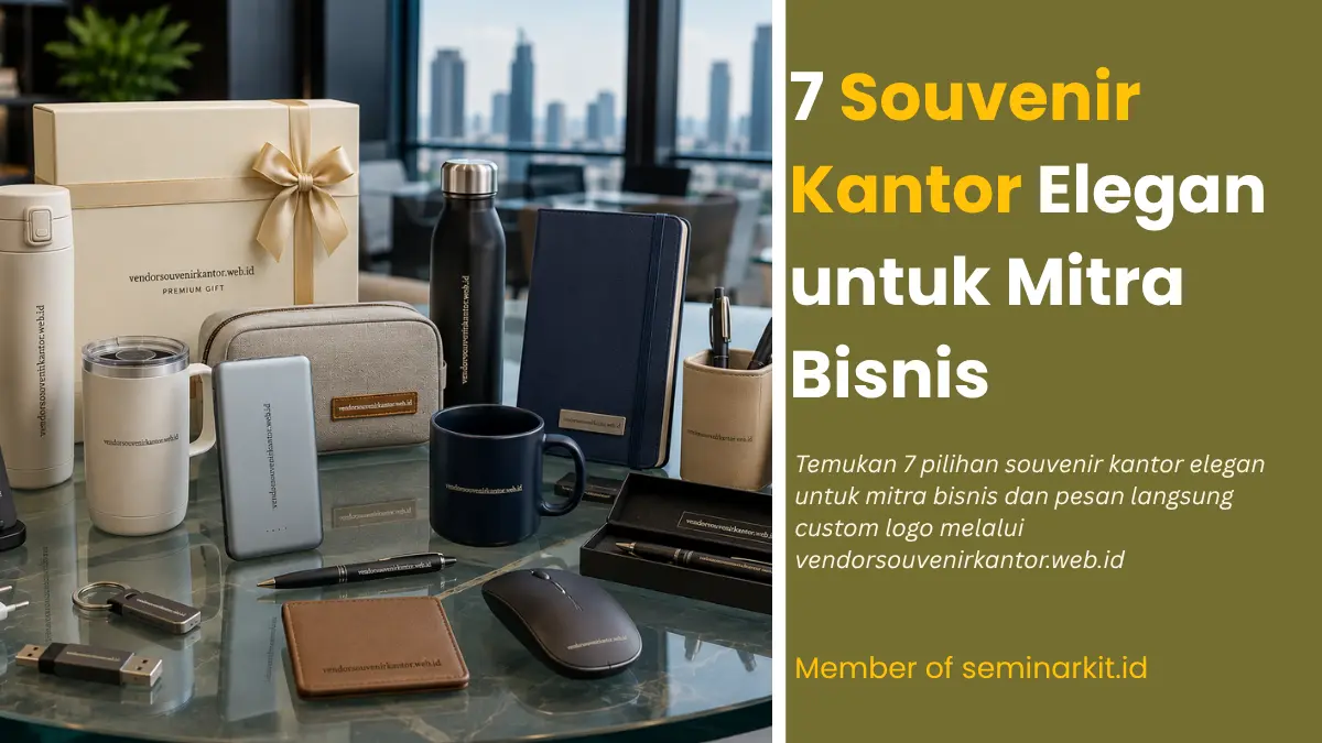 7 Souvenir Kantor Elegan untuk Mitra Bisnis, Pesan di Sini
