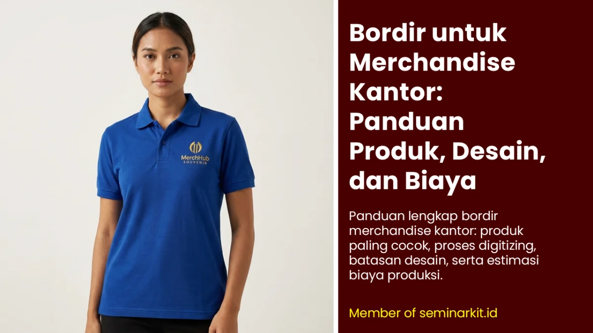 Bordir untuk Merchandise Kantor