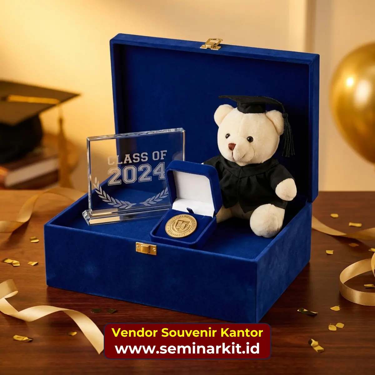 Merchandise wisuda kampus custom almamater