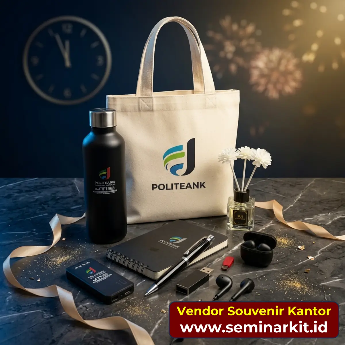 Koordinasi pengadaan merchandise wisuda