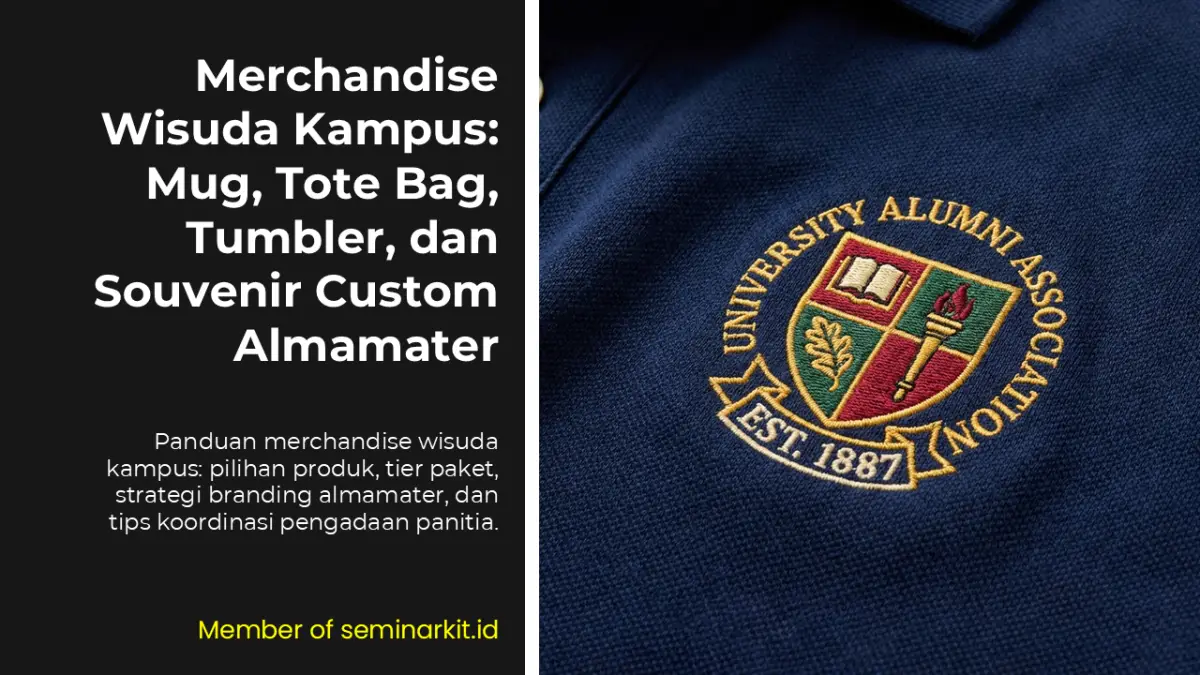Merchandise Wisuda Kampus: Mug, Tote Bag, Tumbler, dan Souvenir Custom Almamater