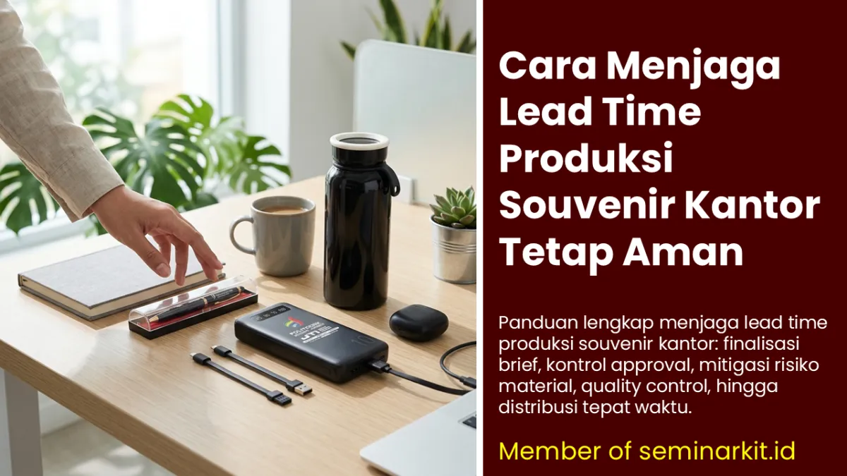 Menjaga lead time produksi souvenir kantor