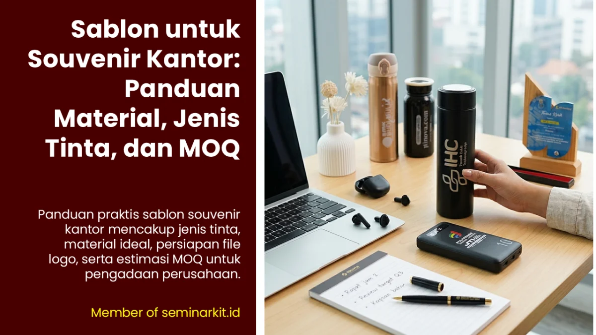 Panduan sablon souvenir kantor