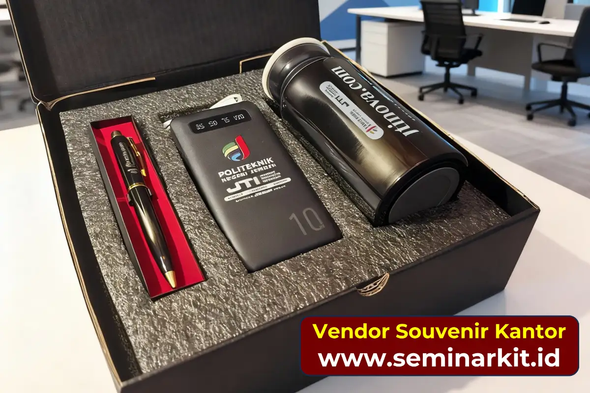 Koordinasi penyerahan souvenir narasumber