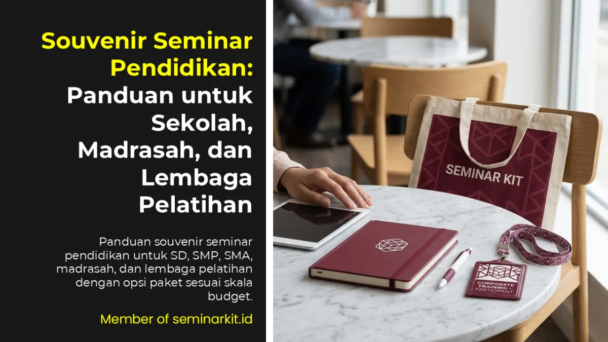 Souvenir Seminar Pendidikan: Panduan untuk Sekolah, Madrasah, dan Lembaga Pelatihan