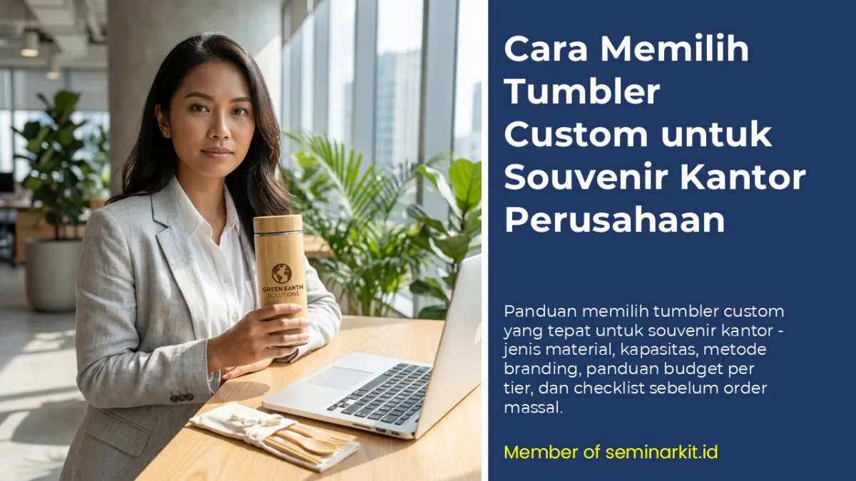 Proses sample approval tumbler custom sebelum produksi massal