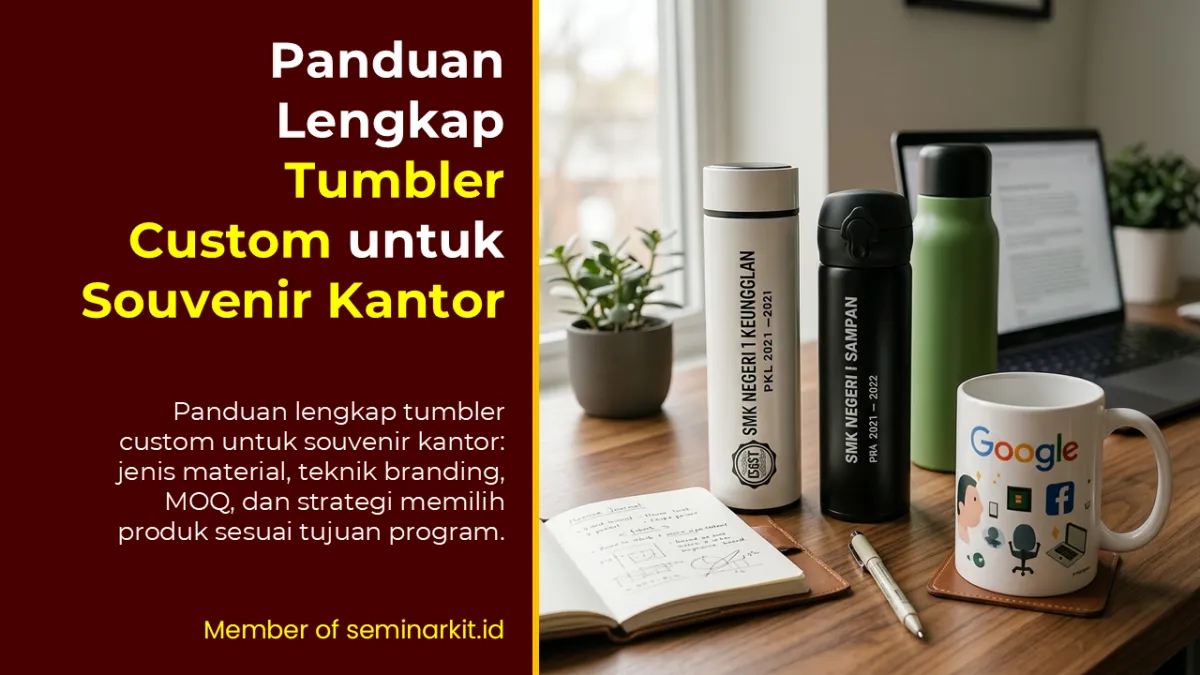 Panduan Lengkap Tumbler Custom untuk Souvenir Kantor