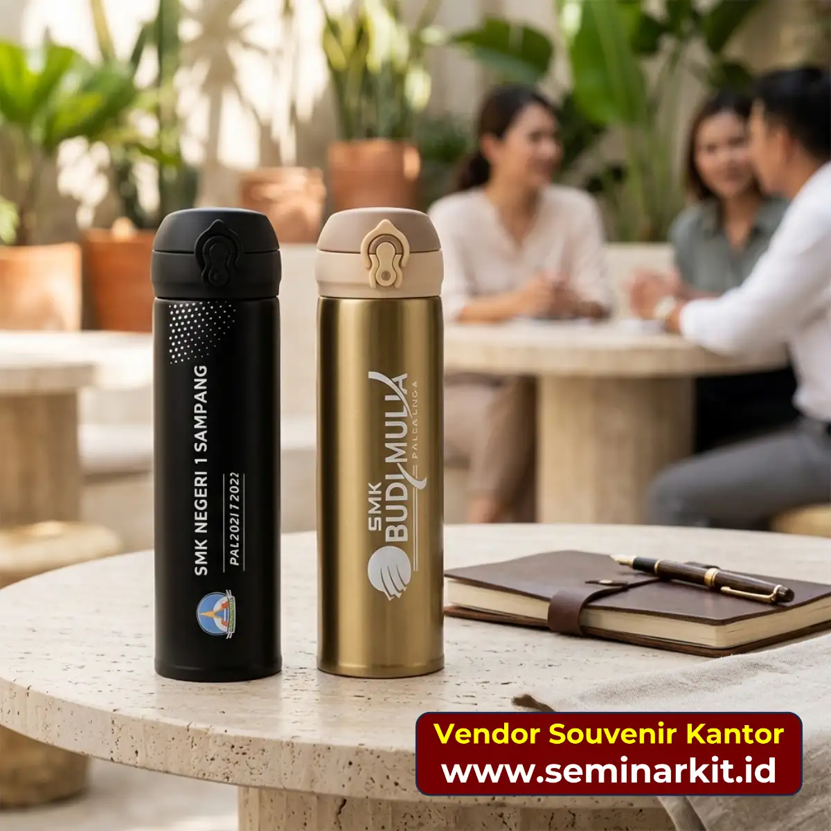 Pilihan material tumbler custom untuk program perusahaan