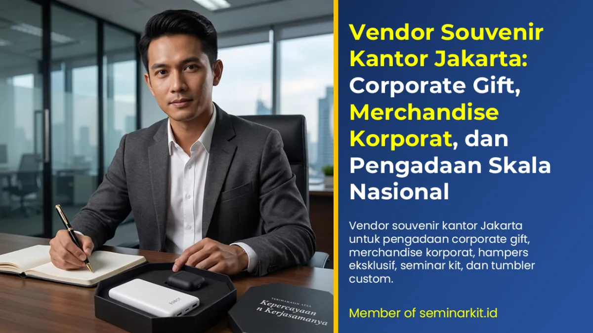 Vendor Souvenir Kantor Jakarta: Corporate Gift, Merchandise Korporat, dan Pengadaan Skala Nasional