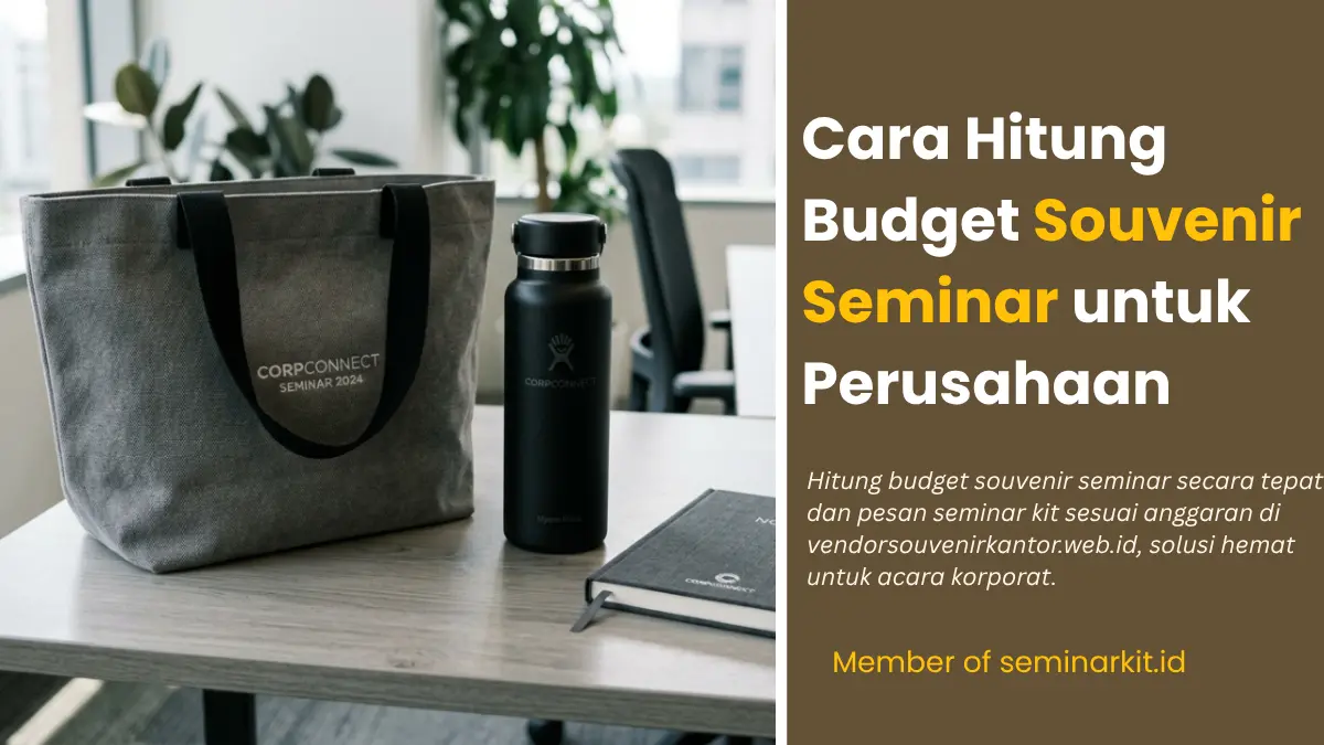 Budget Souvenir Seminar: Cara Mengalokasikan Anggaran Secara Efisien