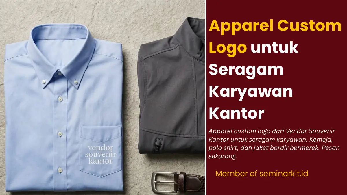 Apparel Custom Logo untuk Seragam Karyawan Kantor