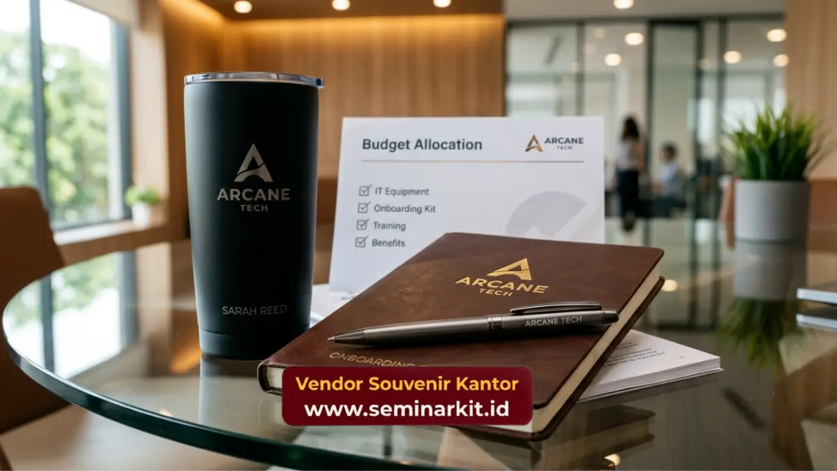 Daftar Item Souvenir Onboarding Sesesuai Anggaran Perusahaan