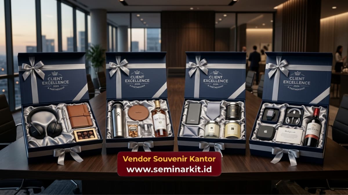 Paket hampers eksklusif souvenir klien elegan