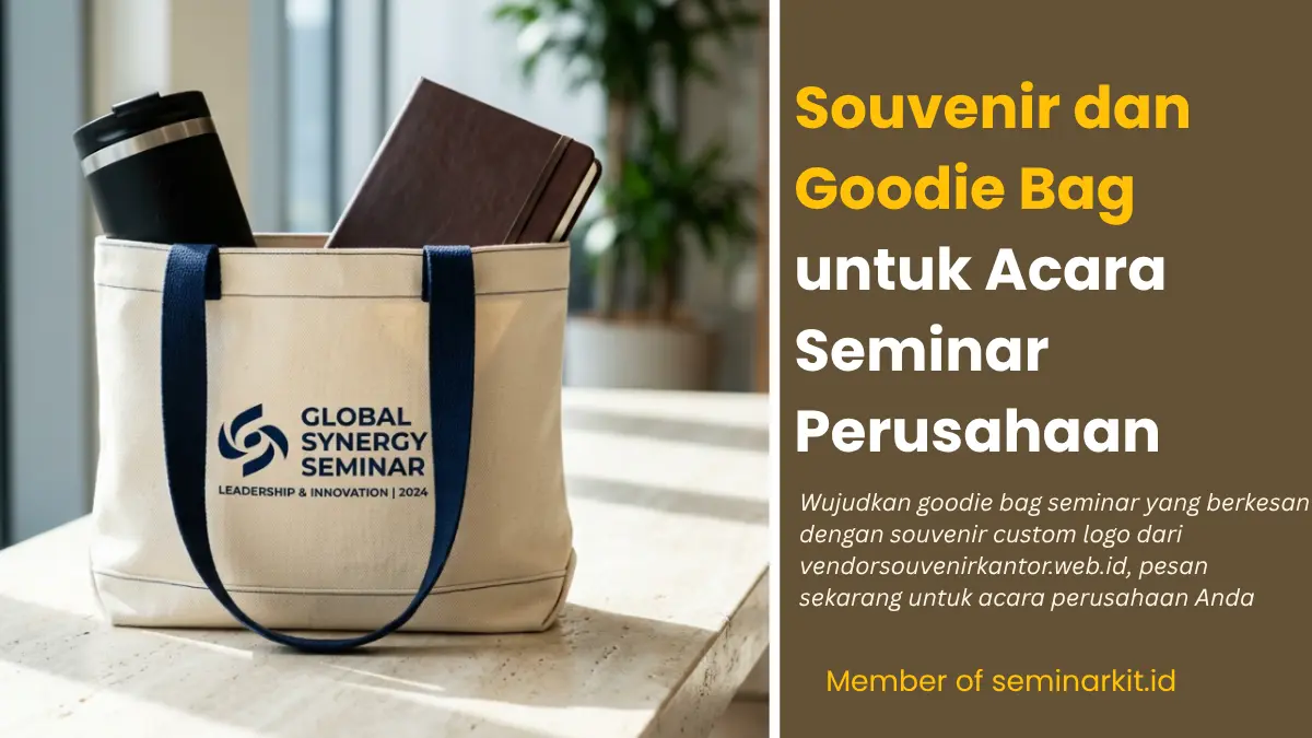 Souvenir Goodie Bag Acara Seminar: Kunci Kesan Berkesan bagi Peserta