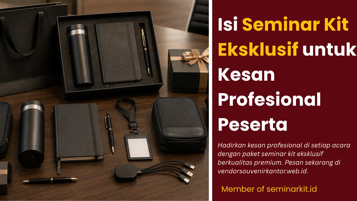 Isi Seminar Kit Eksklusif untuk Kesan Profesional Peserta