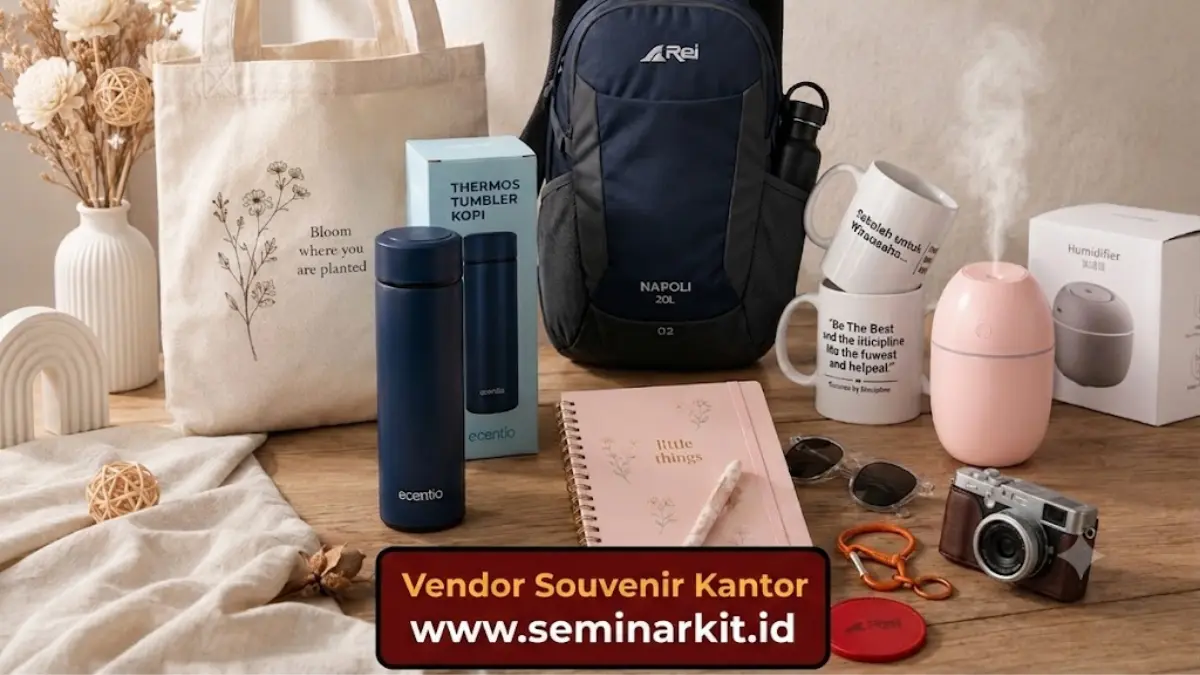 Ilustrasi perhitungan anggaran souvenir kantor berdasarkan jumlah penerima