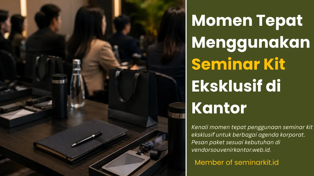 Momen Tepat Menggunakan Seminar Kit Eksklusif di Kantor