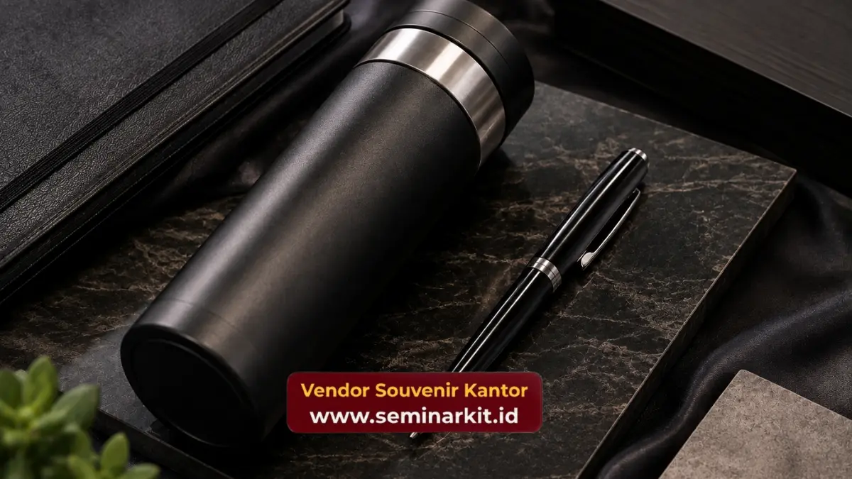 Pulpen dan tumbler seminar kit eksklusif