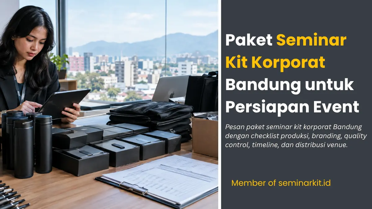 Paket Seminar Kit Korporat Bandung untuk Persiapan Event