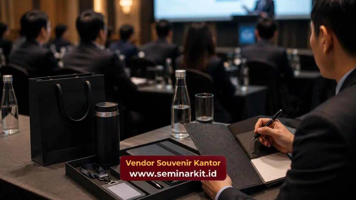 Seminar kit eksklusif pada konferensi korporat