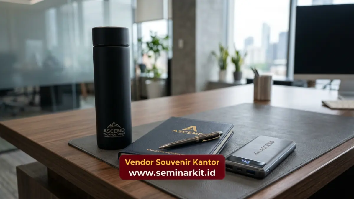 Display Souvenir Kantor Custom Logo
