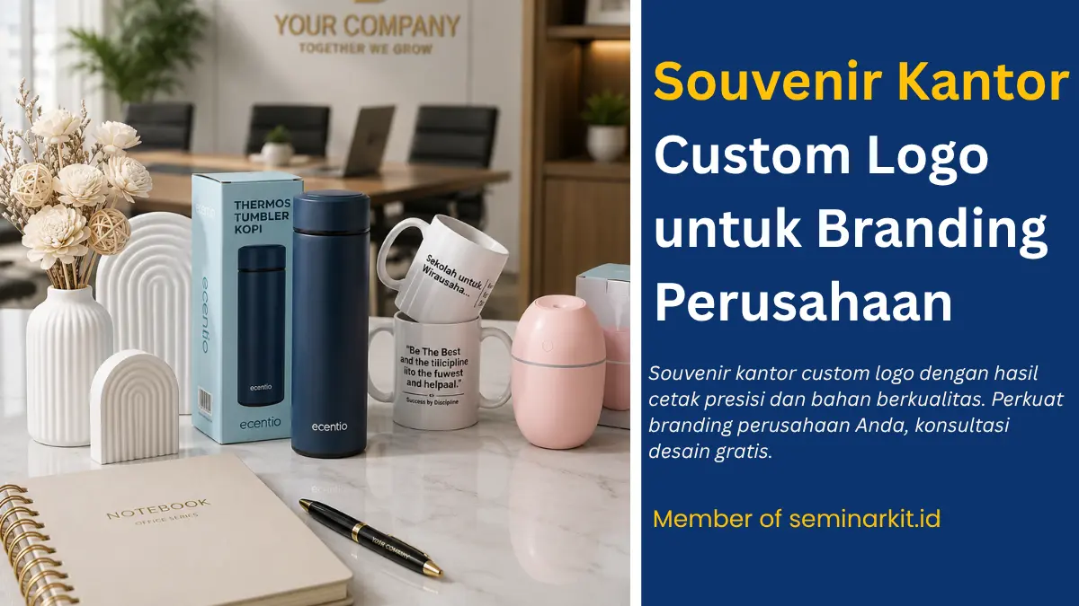 Souvenir Kantor Custom Logo: Cara Perusahaan Memperkuat Identitas Visual