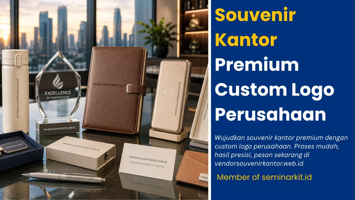 Souvenir Kantor Premium Custom Logo Perusahaan Anda