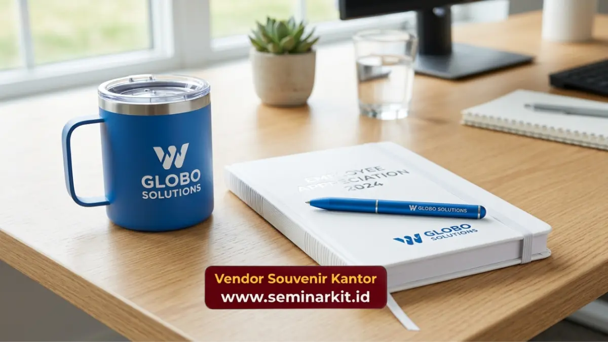 Souvenir Karyawan Custom Logo