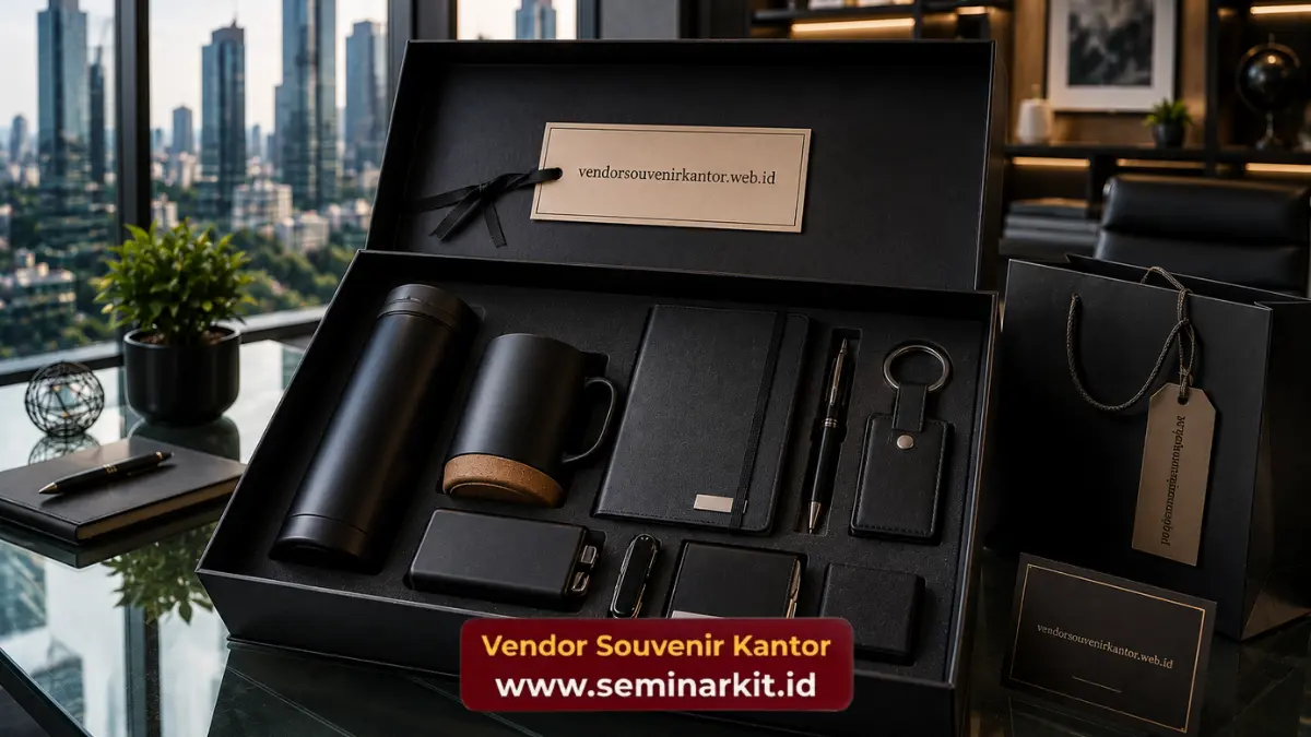Vendor Custom Logo Souvenir Kantor
