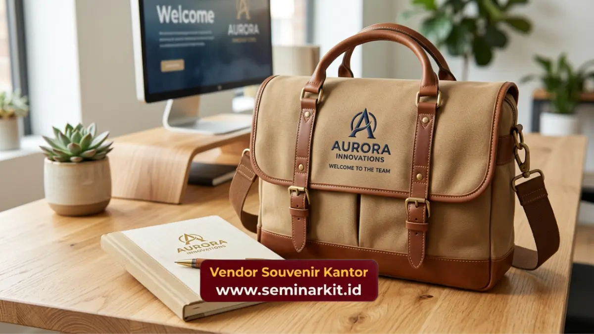 Welcome Kit Karyawan Baru Tas Kerja Kanvas Custom Logo